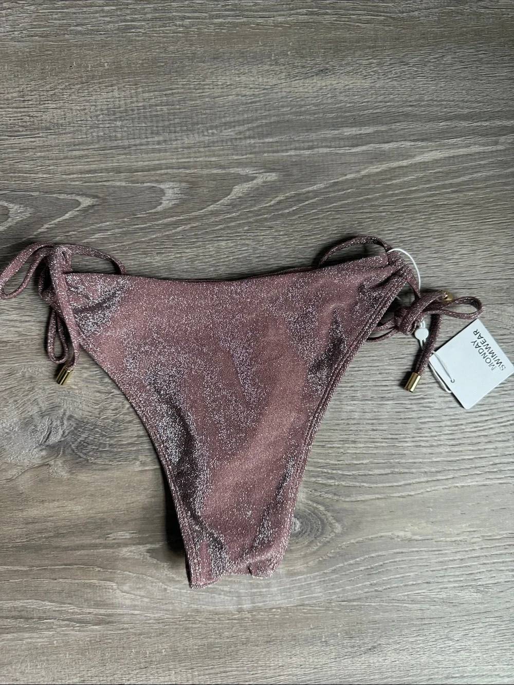 NEW monday swimwear cala conta bottom Mauve XS